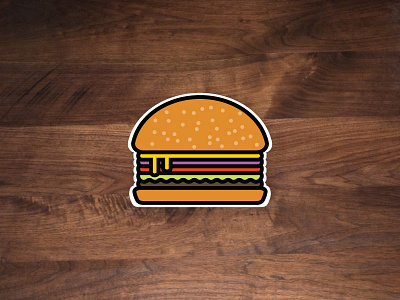 Cheeseburger Sticker