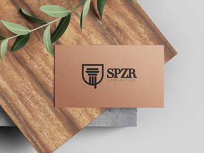 SPZR law office branding law logo logo design logotype