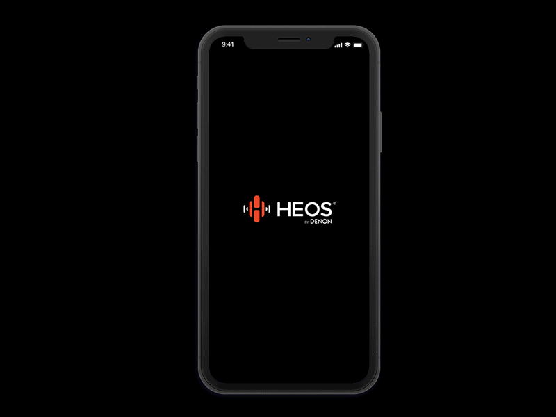 HEOS by Denon application design mobile