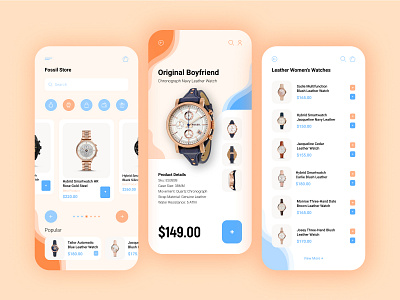 Watch Store App app design figma ui