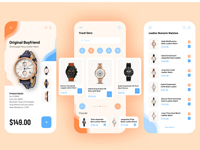 Watch Store App app design figma ui visual design