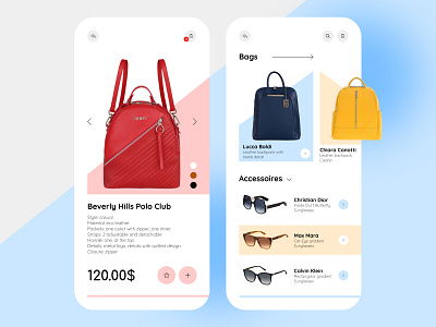 Accessories Store App app design figma mobile app mobile design ui visual design