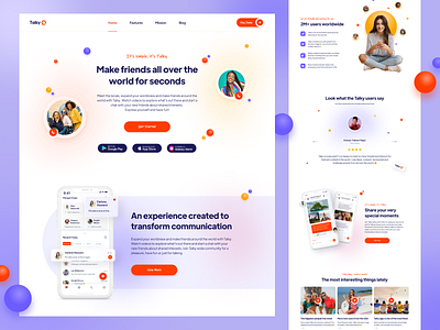 Social App Landing Page - Exploration 🎯