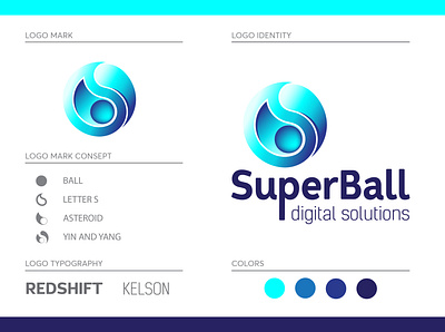 SuperBall LOGO Identity branding design logo vector