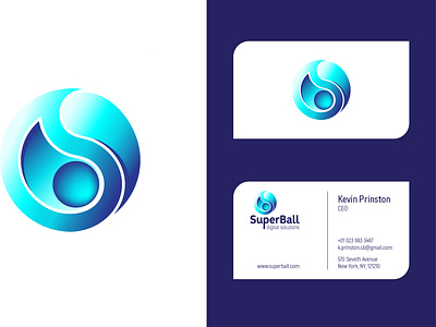 SuperBall Business Cards branding business card design logo