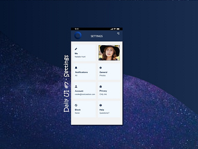Daily UI #7 - Settings