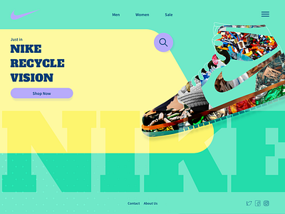 NIKE - Recycle Vision - Website Design Concept