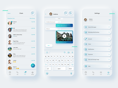 WhatsApp - Neumorphic - Redesign Concept