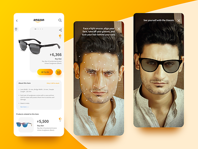 Amazon App Redesign Concept with 3D Virtual Try-On amazon app design interaction design minimal mobile app mobile app design mobile design mobile ui recreate redesign redesign concept retail design ui ux uidesign uiux virtual assistant virtual reality virtualreality visual design