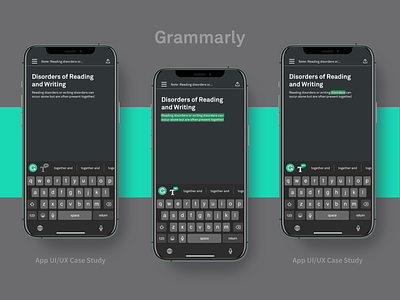 Grammarly — app UI/UX case study
