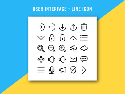 User Interface - Line Icon icon icon app icon design icon set ui ui design ux