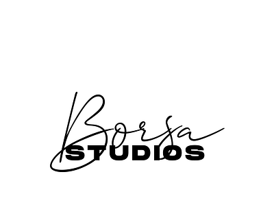 Borsa Studios Logo art branding design graphic design logo minimal typography