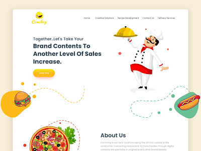 Food UI Design foodwebsite ui websitedesign