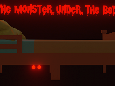 The Monster Under The Bed 2.81 3d blender design eevee illustration render