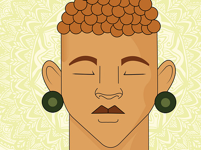 buddha centre buddha graphic design illustration meditating meditation nature