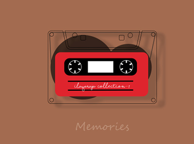 casette graphic design illustration media memories music vintage