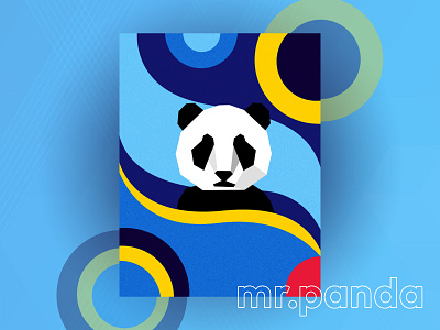 mr.panda design graphic design illustration panda vector vector art vector illustration