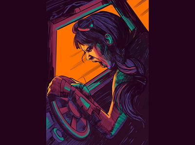 Off road illustration animation characterdesign colors design digital painting illustration illustration digital neon colors