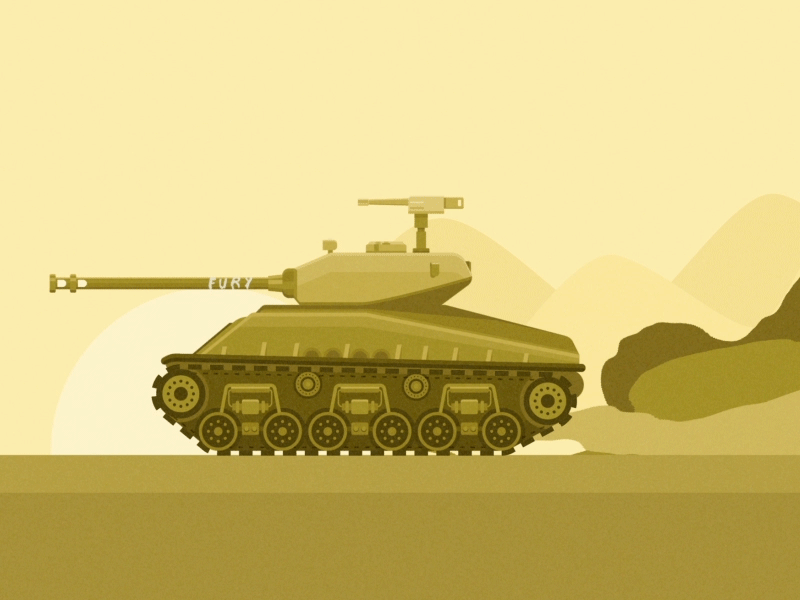 Fury america dust fury gif gun movie panzer tank war weapons