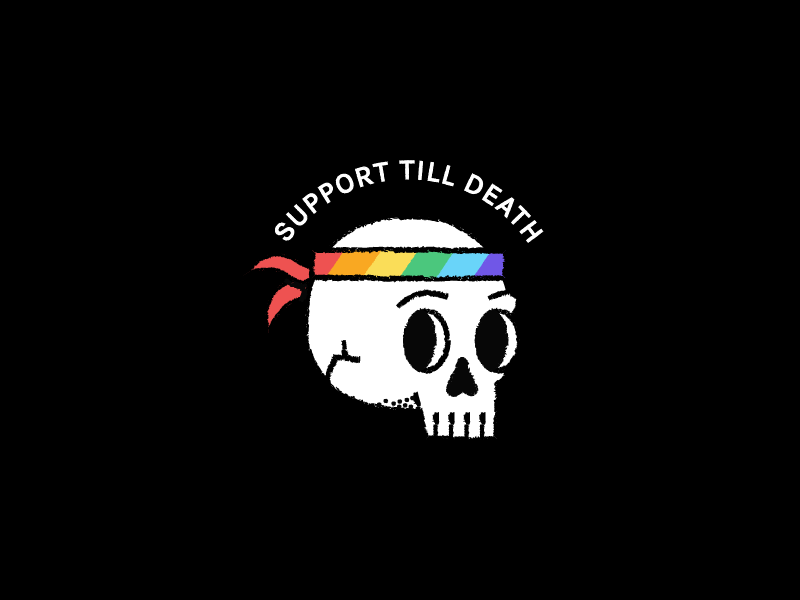 Stockholm pride flag rainbow stockholm sweden icon doodle skull lgbt pride love