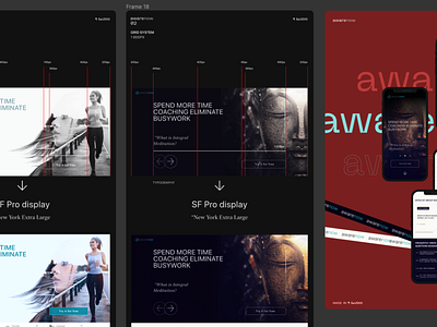 Landing page for awarenow animation branding design icon illustration typography ui ux web web design