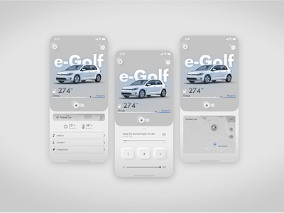 e - GOLF animation mobile app mobile app design mobile ui promo ui ux web web design