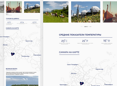 #04 Map of the Samara region animation branding design illustration minimal promo ui ux web web design