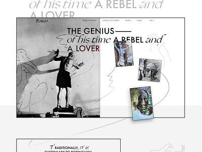 THE GENIUS — of his time a rebel and a lover