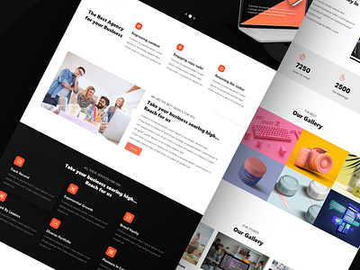 Agency home page design