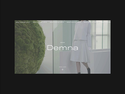 Demna · Atemporal Shit - Concept clean dayliui design editorial minimal motion typography ui web website