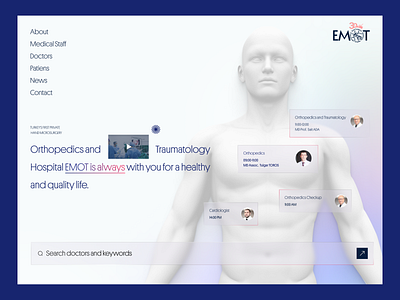 EMOT - Private Hospital Landing Page