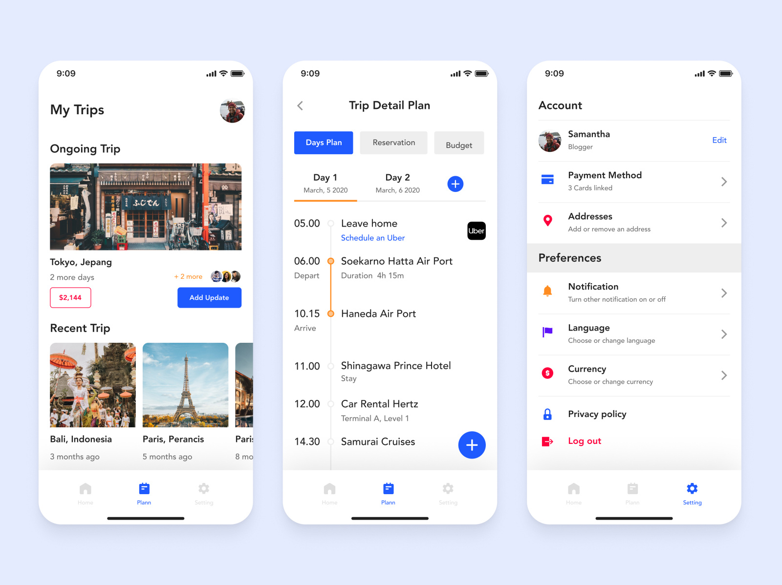 Trip Planner App Exploration By Nabila Al Khonsa On Dribbble