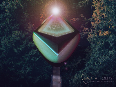 Earth Tours alien c4d comp lens flare