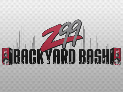 Backyard Bash Logo gradients logo music radio typography vector