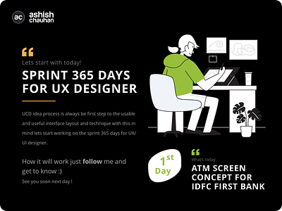 365 days sprint adobe xd application branding design illustration logo minimal typography ui ux design