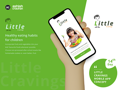 Little Cravings adobe xd application branding design graphic design illustration logo ui ux design vector