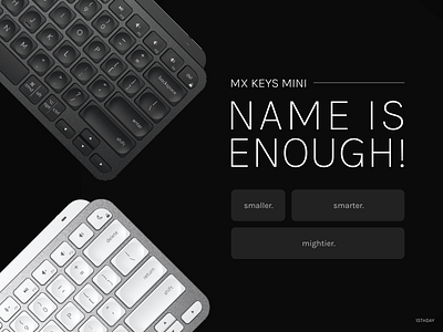 Name is enough! application branding design illustration keyboard keys logo marketing mini mx ux design
