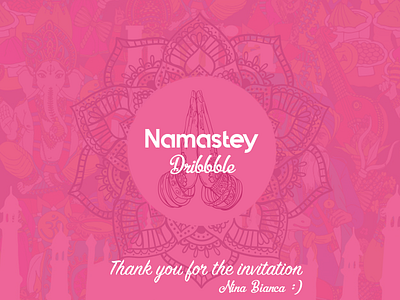 Namastey Dribbble design ux