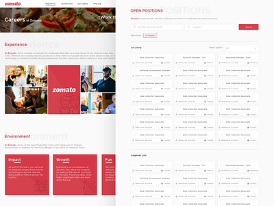 zomato career UX