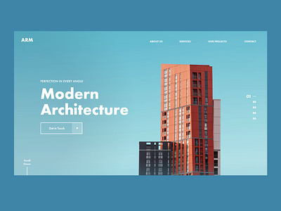 Architecture Studio - Landing Page agency architecture design figma studio user interface web design xd