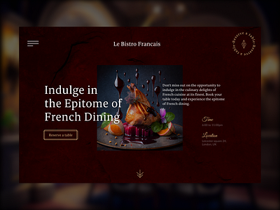 French Restaurant Website