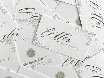 the letter boutique co || branding || business cards