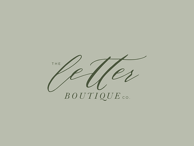 the letter boutique || branding || full logo