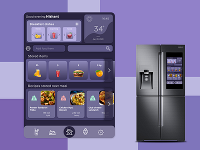 Smart Refrigerator UI