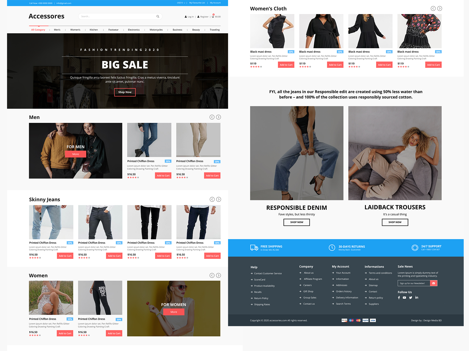 Accessories Website by Mamunur Rashid on Dribbble