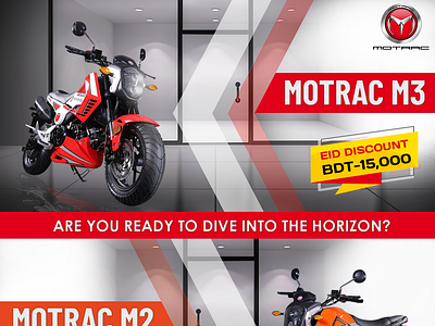 Motrac Bike Banner Design banner brochure design