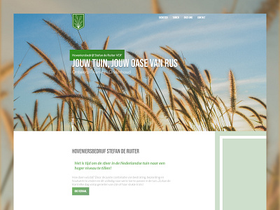 Web Design for Gardeners Company branding front end development graphic design ui web design
