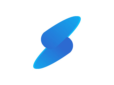 Letter S futuristic gradient app blue branding company design gradient lettering logo minimal technology typography vector