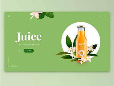 Orange juice concept