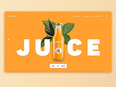 Orange juice concept